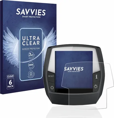 Produktbild von 6x Für Bosch Intuvia Performance Line Schutzfolie Savvies Displayschutz Display Schutz Folie Klar Transparent