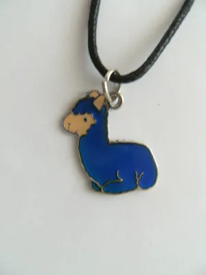 Produktbild von Stimmungskette Alpaka liegend, Lama Kette Anhänger Modeschmuck Ketten Geschenke Schmuck