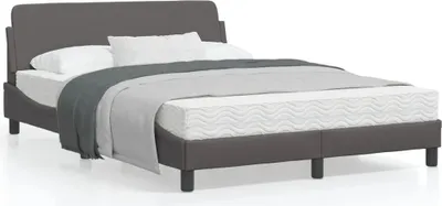 Image de Maison Exclusive - Lit "Dover", gris, 120x200 cm, revêtement en similicuir