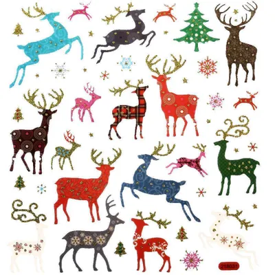 Produktbild von Hobby-Design Sticker Hirsche