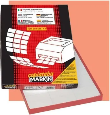 Produktbild von Markin 210A408 Druckeretikett Weiß