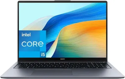 Produktbild von MateBook D 16 2024, 12th Gen Intel Core i5, 16GB RAM, 512GB SSD, 16 Zoll FullView Display, 1,68 kg leichten Gehäuse, Windows 11 Home, Space Gray