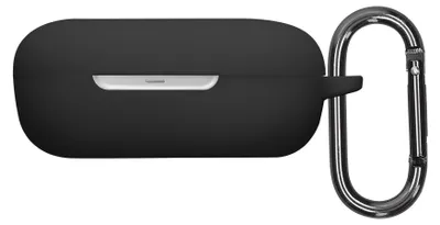 Produktbild von kwmobile Schutzhülle für Shokz OpenFit 2+ T921 Hülle - TPU Silikon Case für Kopfhörer Ladecase - stoßfestes Cover mit Karabiner - Schwarz