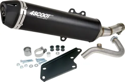 Image de Echappement Touring Tecnigas 4SCOOT Evo black Edition avec homologation pour Yamaha X-Max 125