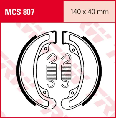 Zdjęcie produktu dla Szczęki hamulcowe kpl. TRW MCS807