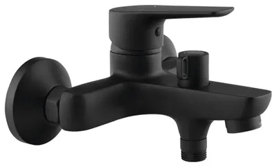 Produktbild von Aqualine LOTTA Badewanne-Wandarmatur, Schwarz matt