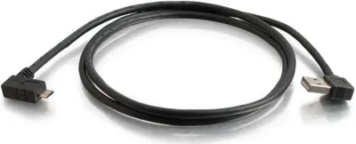 Zdjęcie produktu dla C2G 81705, 2 m, USB A, Micro-USB B, USB 2.0, Męska/Męska, Czarny