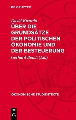 Produktbild von Über die Grundsätze der politischen Ökonomie und der Besteuerung