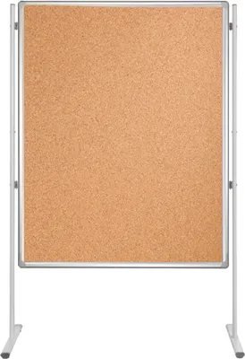 Produktbild von Korktafel PRO, beidseitig verwendbar, 150 x 120 cm, braun