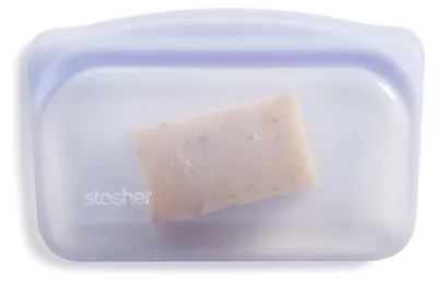 Produktbild von Stasher Snack Silikonbeutel, Gefrierbeutel, Wiederverwendbar, Lavendel