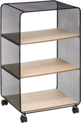 Produktbild von Rollregal mit 3 fächern schwarz - 5 five simply smart