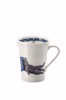 Imagen del producto de Taza con asa Hutschenreuther, colección "My Mug", diseño "Gato Británico de Pelo Corto", número de artículo 02048-727439-15505