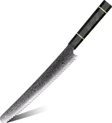 Image de Couteau de cuisine damassé TS-37453 - Pain Noir KP37453