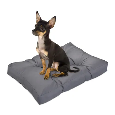 Produktbild von relaxdays Hundebett grau