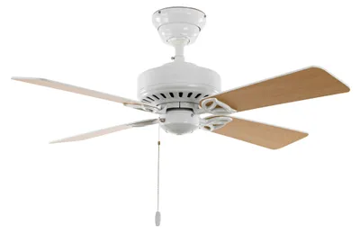 Produktbild von Deckenventilator mit Zugkette Bayport 107 cm Weiß