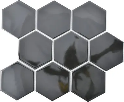 Produktbild von Keramikmosaik HX 110 25,6x29,5 cm schwarz