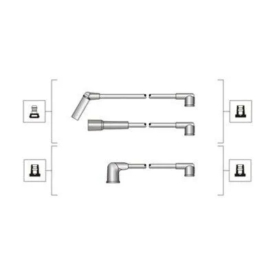 Produktbild von MAGNETI MARELLI 941319170001 Zündkabelsatz Zündleitungssatz für DAEWOO Matiz Schrägheck (M100, M150) Tico Schrägheck