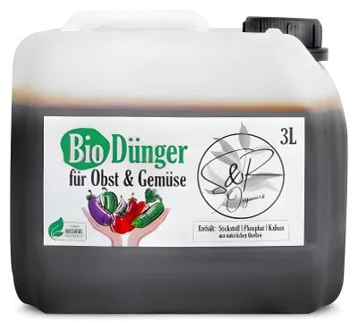 Produktbild von S&R Organics Obst- und Gemüsedünger, 3 Liter