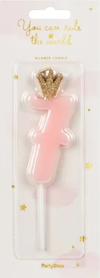 Obrázek produktu pro Narozeninová svíčka 7 růžová
