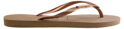 Produktbild von Slim Logo Metallic Zehensandalen zum Hineinschlüpfen