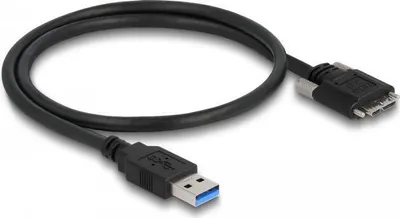 Obrázek produktu pro DELOCK Kabel USB Typ-A St zu Typ Micro-B St m. Schrauben 0,5