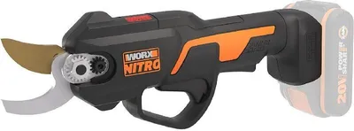 Produktbild von Worx NITRO WG330E.9 Akku Astschere 20V - Müheloses Schneiden dank elektrischen Antrieb, Bürstenloser Motor, ohne Akku und Ladegerät, Schwarz/Orange