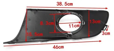 Immagine prodotto di Griglia sinistra per fari antinebbia per Volkswagen VW Caddy / Touran Tipo 2K restyling 2011–2015 OEM 1T0853665P9B9, 1T0853665