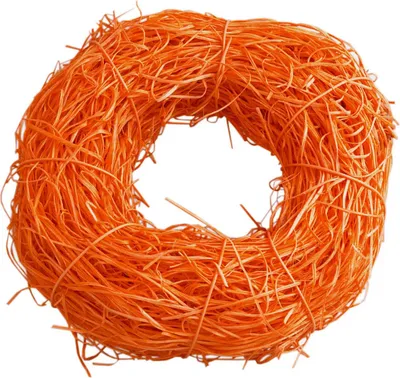 Produktbild von Strohkranz - Raffiakranz - Orange - Ø ca. 30 cm - 24917-20