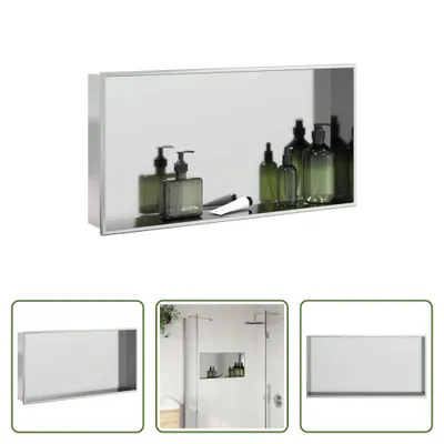 Zdjęcie produktu dla The Living Store Brodzik srebrny szczotkowany 62x32x9 cm Stal nierdzewna