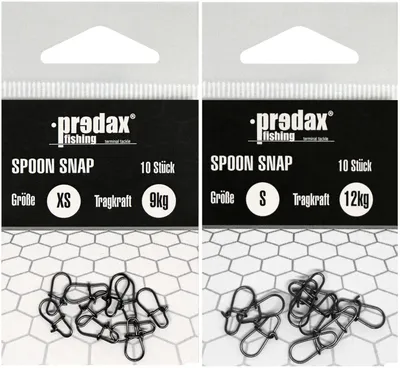 Produktbild von Predax Spoon Snaps - 10 Angelwirbel, Größe/Tragkraft:Gr. S / 12kg