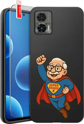 Obrázek produktu pro ETUI do Motorola Moto Edge 30 Neo DLA DZIADKA KOLOROWE WZORY + SZKŁO 9H