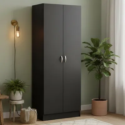 Immagine prodotto di Dmora Scarpiera Erinni 34.6x69.2x170.4h cm Nero, 18 Paia 2 Ante