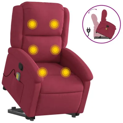 Zdjęcie produktu dla VidaXL 3204316, Aksamit, Czerwony, Pianka, 110 kg, 710 mm, 865 mm