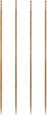 Produktbild von 1000x Fingerfood Spieße "gedrechselt" aus Holz Ø2.2mm 15cm