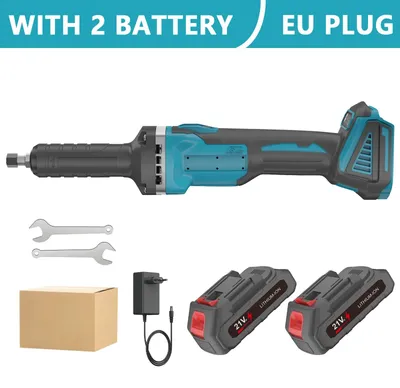 Obrázok produktu pre Akumulátorový uhlová brúska – bezuhlíková – 3000 W – 4 rýchlosti – 35 000 otáčok za minútu – 2 akumulátory