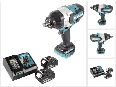 Produktbild von Makita DTW 1001 RG Akku Schlagschrauber 18V 3/4“ 1050Nm Brushless + 2x Akku 6,0 Ah + Ladegerät