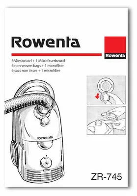 Immagine prodotto di Rowenta 6x sacchi ORIGINALI aspirapolvere Dymbo RS005 RS020 RS040 RS070 RS075