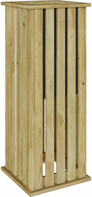 Obrázek produktu pro vidaXL Truhlíky na květináče hnědé 33 x 33 x 85 cm Impregnované borovicové dřevo