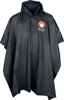 Produktbild von EMP Uni EMP Festival Poncho schwarz Standard