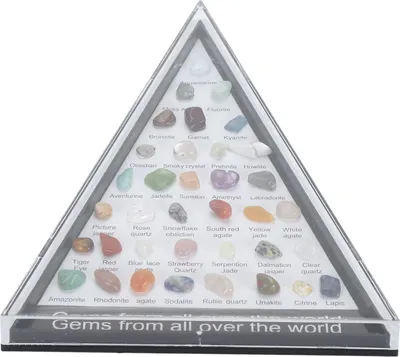 Immagine prodotto di Kit di raccolta di rocce minerali per una divertente e attraente educazione scientifica con vetrina trasparente per bambini Set 1