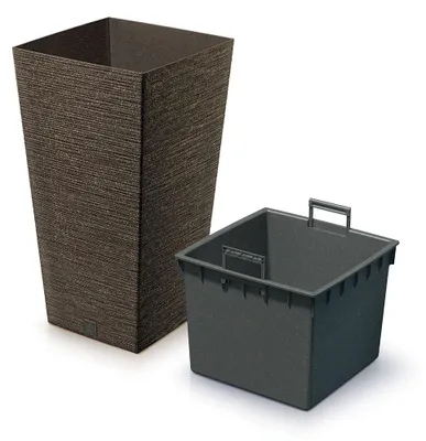 Produktbild von Prosperplast Pflanztopf Eco Wood - Kunststoff - braun - 20 x 38 cm