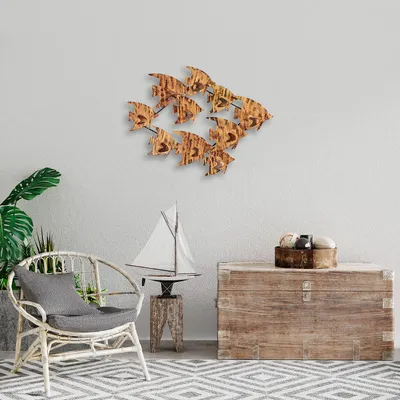 Obrázek produktu pro Wallity, Melek- DYU1163, Barevné, Ostatní bytové dekorace, 83 x 58 cm, 100% kov (tloušťka: 1