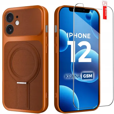 Produktbild von iPhone 12-Hülle mit Magnetring für MagSafe + 9H-Glas