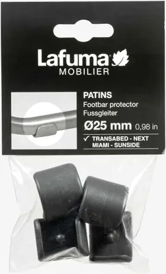 Produktbild von Lafuma Ersatzteil Fußschoner Ø 25 mm, 4 Stück, Anthrazit