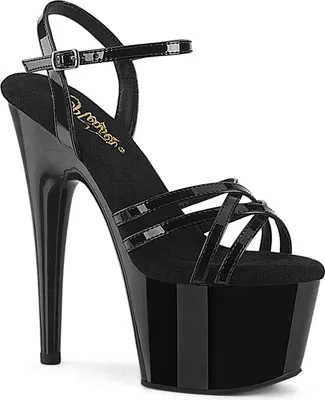 Produktbild von Pleaser ADORE-717 Plateau Sandalen Schwarz Lack EU 36
