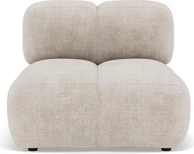 Image de Lisa Design Grace - module d'assise en velours texturé , Beige