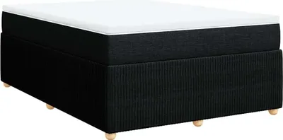 Produktbild von vidaXL Boxspringbett mit Matratze Schwarz 160x200 cm Stoff