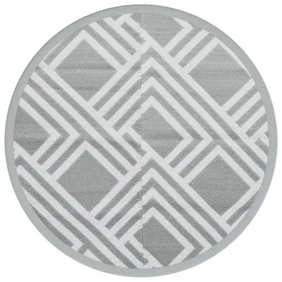 Imagen del producto de Alfombra de exterior ARAKIL gris Ø160 cm PP