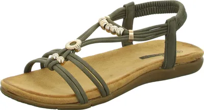 Produktbild von living UPDATED Damen-Sandalette Khaki-Grün, Farbe:grün, EU Größe:42