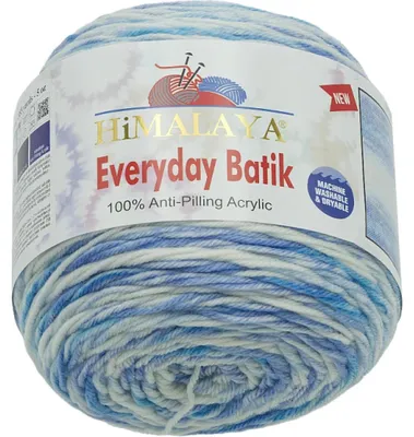 Zdjęcie produktu dla Włóczka HiMALAYA EVERYDAY BATIK - 140 g / 350 m - Niebieska, biała